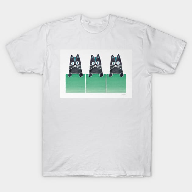 Cats in boxes T-Shirt by CatCoq